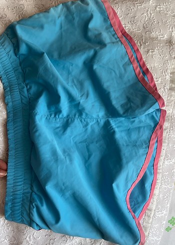 Mavi Mini deniz Şortu Fermuarlı Detaylı hiç giyilmedi - Görsel 7