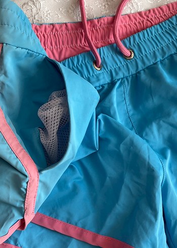 Mavi Mini deniz Şortu Fermuarlı Detaylı hiç giyilmedi - Görsel 2