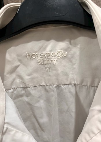 HATEMOĞLU Düğmeli Beyaz Erkek Gömlek - Görsel 3