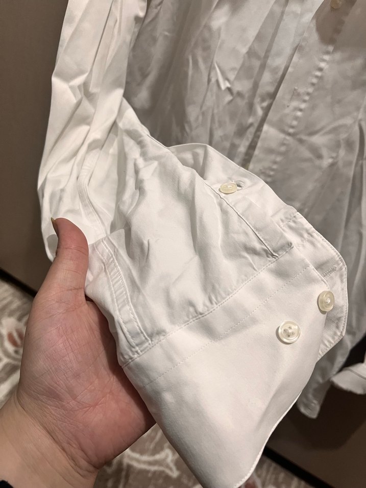 HATEMOĞLU Düğmeli Beyaz Erkek Gömlek - Görsel 2