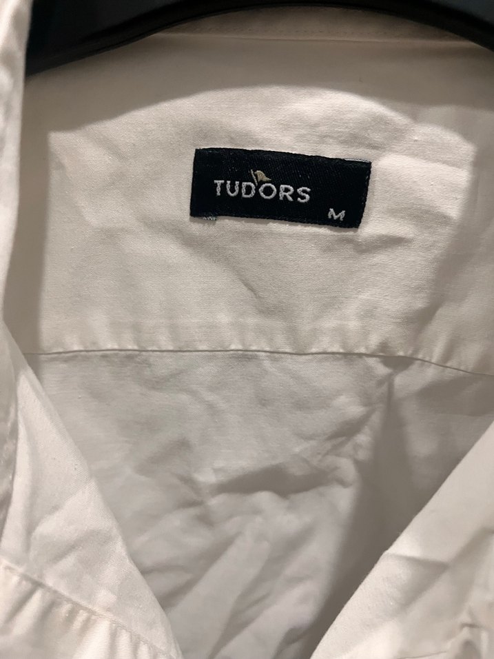 TUDORS Erkek Beyaz Klasik Gömlek - Görsel 2