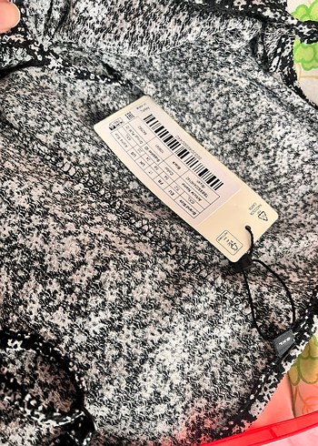 V Yaka Gri Batik Desenli Salaş Elbise 6xl - Görsel 7