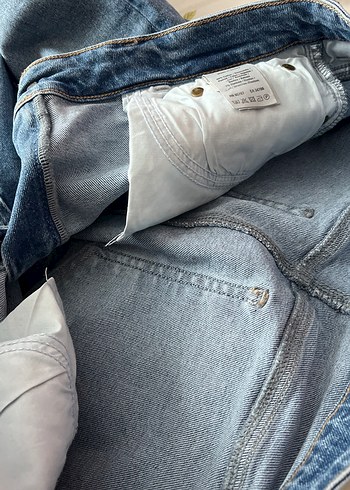 Mavi Bağlama Desenli Dantelli Kadın Denim Pantolon - Görsel 9
