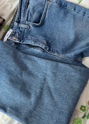 Mavi Bağlama Desenli Dantelli Kadın Denim Pantolon - Görsel 8