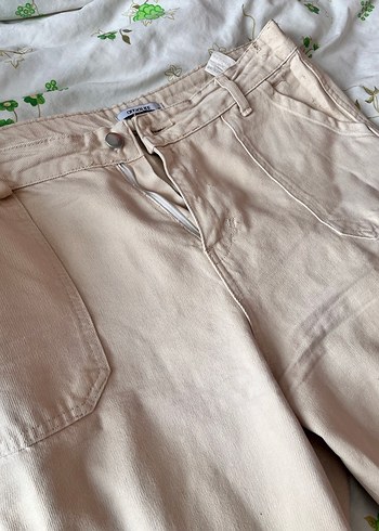 KremKeten Geniş Kesim Kemerli Pantolon - Görsel 8