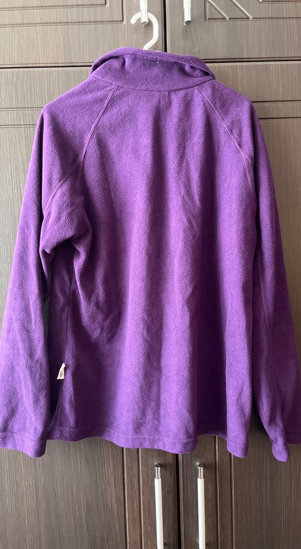 Mor Fermuarlı Polar Sweatshirt - Görsel 4