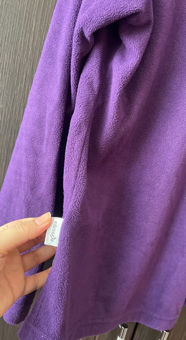 Mor Fermuarlı Polar Sweatshirt - Görsel 5