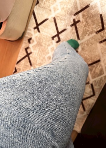 Düğmeli Midi Boy Kadın Kot Pantolon - Görsel 3