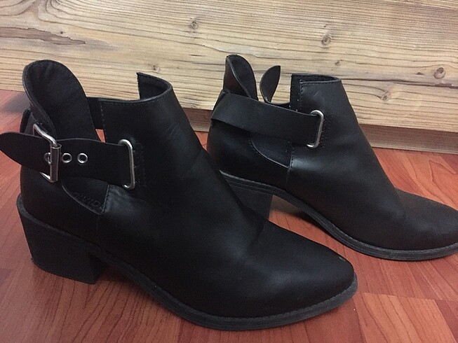 H&M H&M Siyah Hakiki Deri Bot