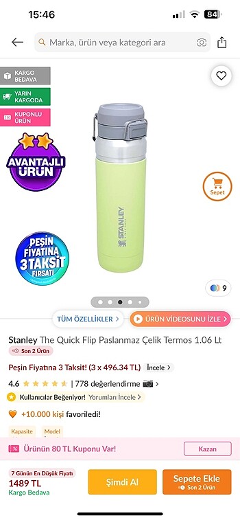 Beden Stanley termos