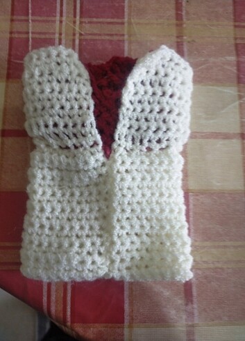 Örgü bintage eldiven - Görsel 2