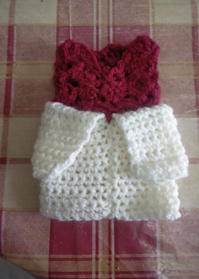 Örgü bintage eldiven - Görsel 3