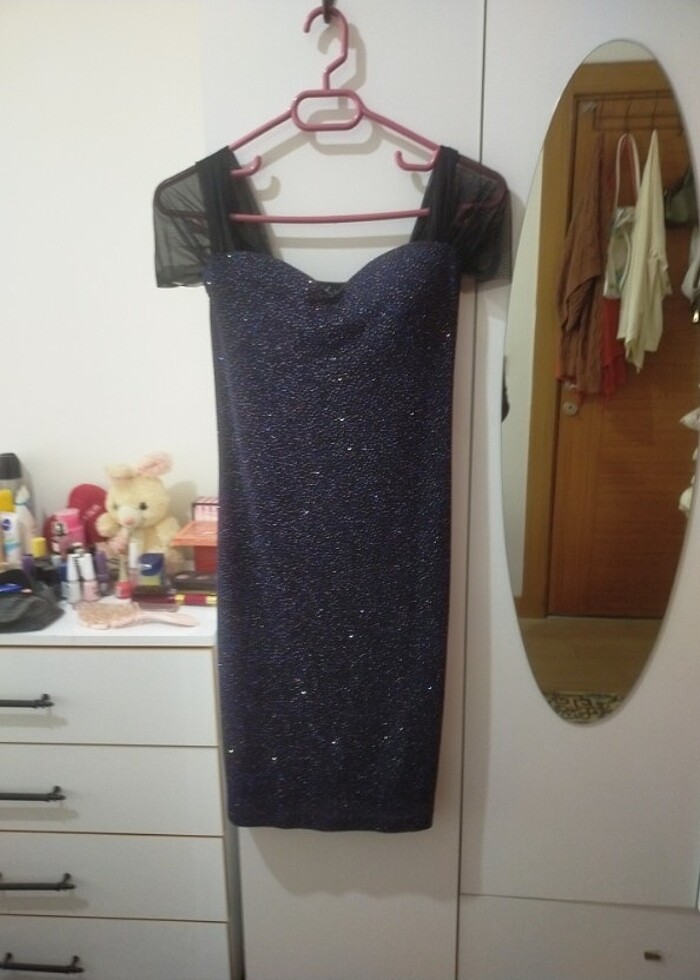 Simli abiye elbisesi - Görsel 4