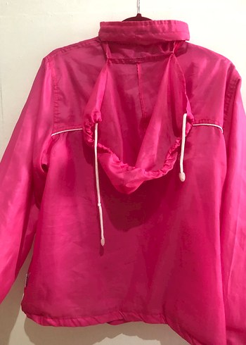 Parlak Pembe Yüksek Yakalı Ceket - Görsel 2