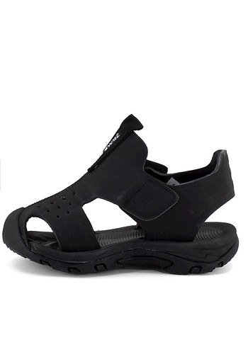Erkek Siyah Spor Sandalet Velcro Bantlı - Görsel 9