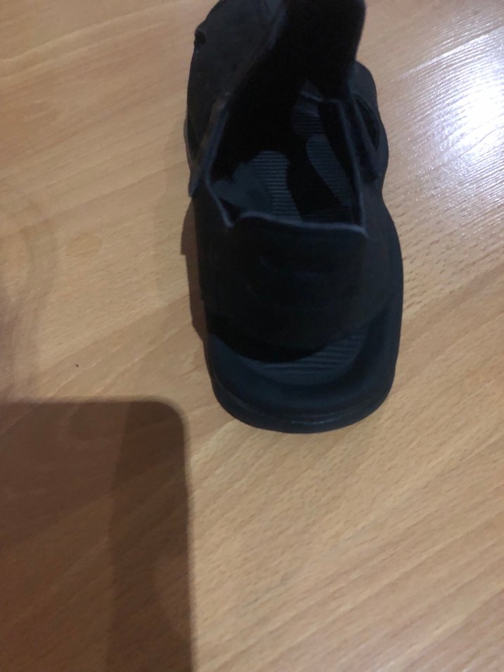 Erkek Siyah Spor Sandalet Velcro Bantlı - Görsel 5