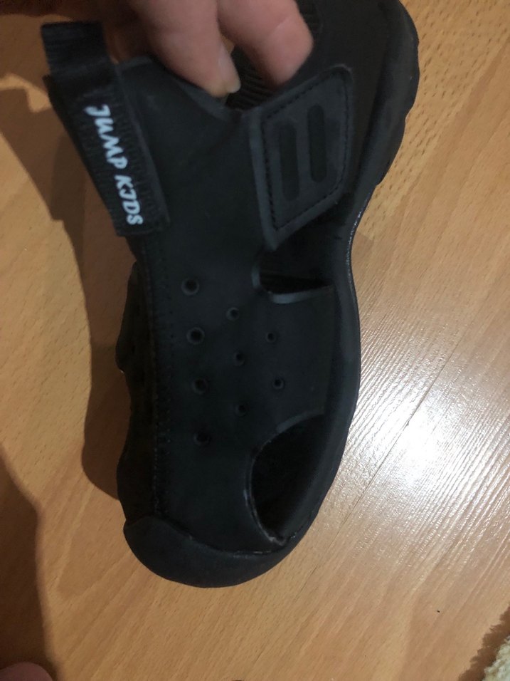 Erkek Siyah Spor Sandalet Velcro Bantlı - Görsel 2