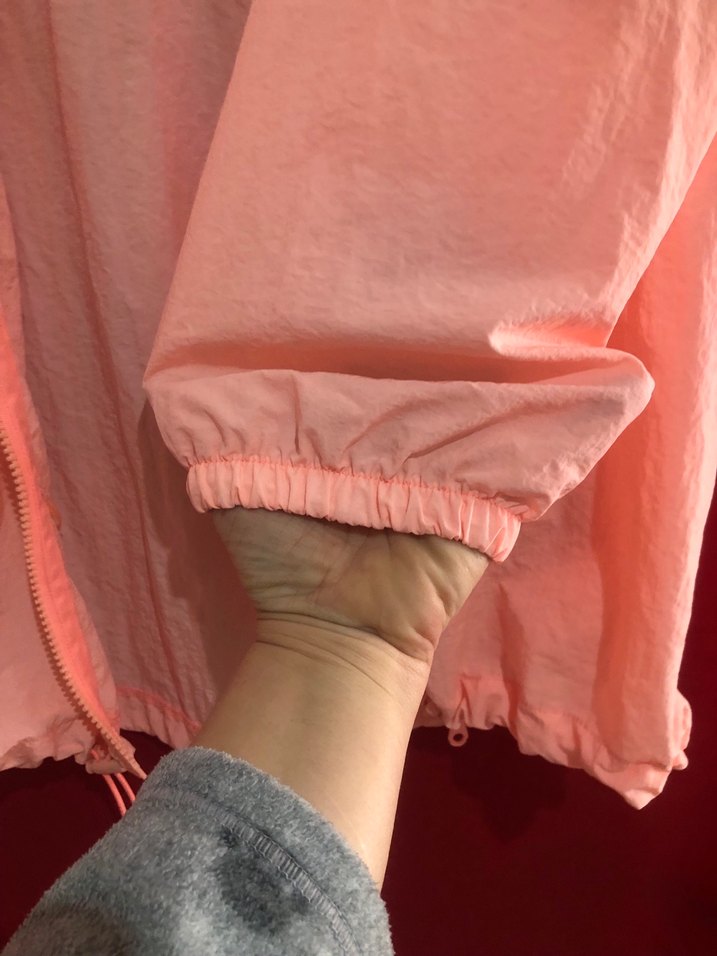 Pembe Midi Boy Kapüşonlu Kadın Yağmurluk - Görsel 4