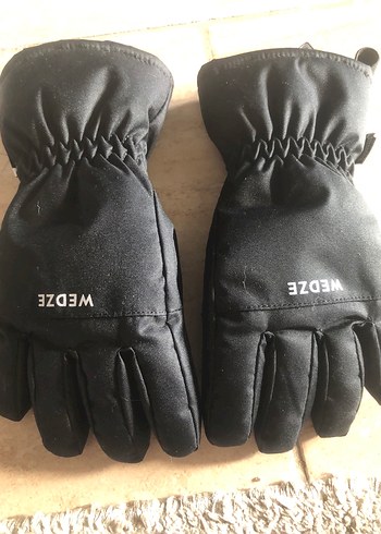 Kar eldiveni Erkek Çocuk Siyah Biker Eldiven - Görsel 2