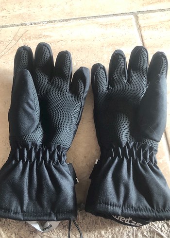 Kar eldiveni Erkek Çocuk Siyah Biker Eldiven - Görsel 3