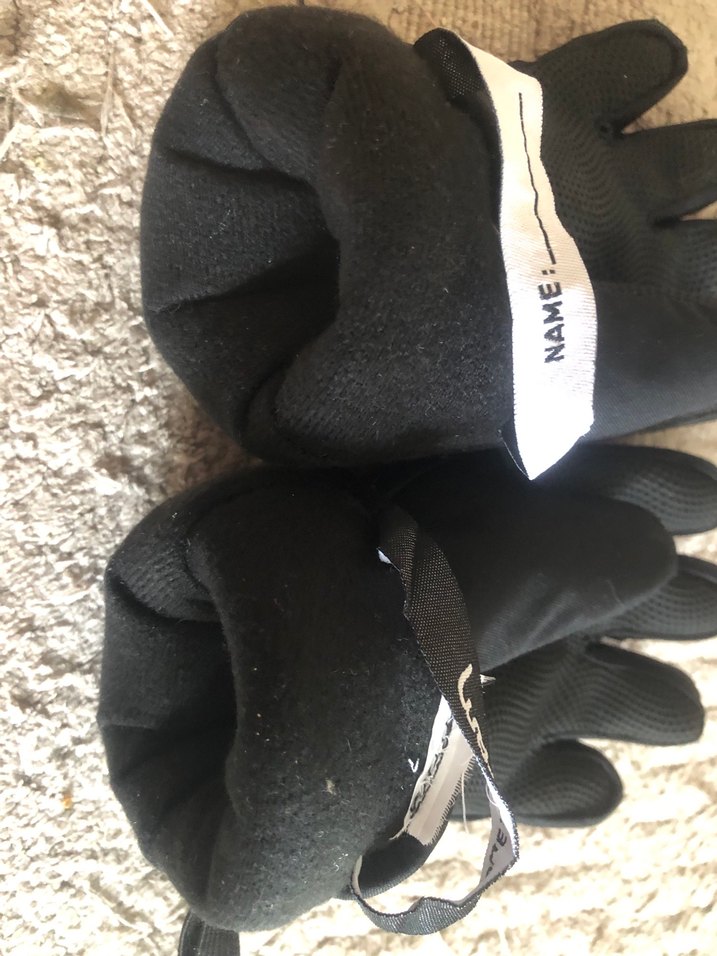 Kar eldiveni Erkek Çocuk Siyah Biker Eldiven - Görsel 5