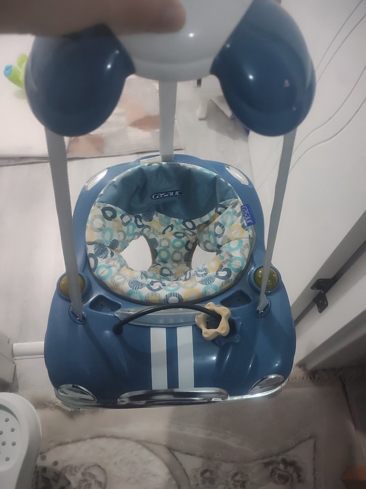 Mavi ve Renkli Bebek Yürüteci hoppala - Görsel 4