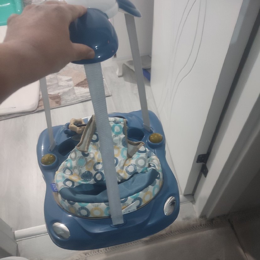 Mavi ve Renkli Bebek Yürüteci hoppala - Görsel 2