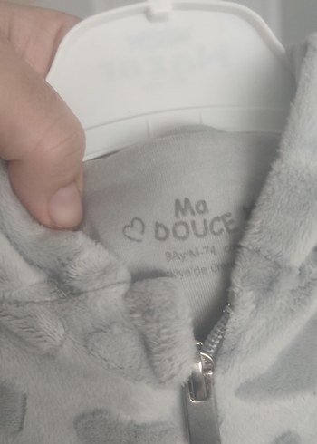 Kız Bebek Gri Kürklü Kapüşonlu Tulumu - Görsel 2