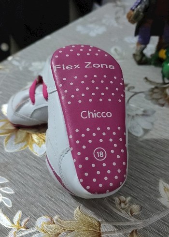 Renkli Bağcıklı Beyaz İlk Adım Ayakkabısı - Görsel 4