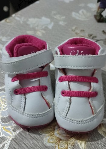 Renkli Bağcıklı Beyaz İlk Adım Ayakkabısı - Görsel 6