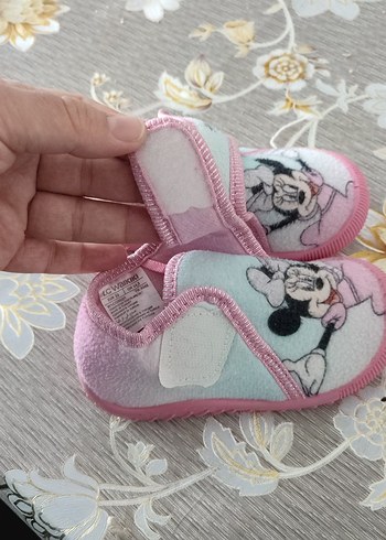 Kız Çocuk Pembe Minnie Mouse Ev Terliği - Görsel 7