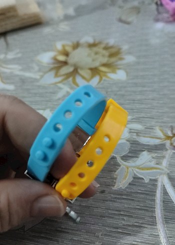 Sarı Renkli Çocuk Bilekliği Zipperli - Görsel 5