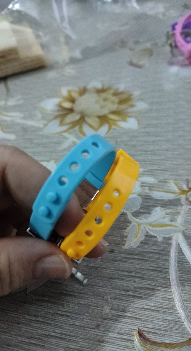 Sarı Renkli Çocuk Bilekliği Zipperli - Görsel 5