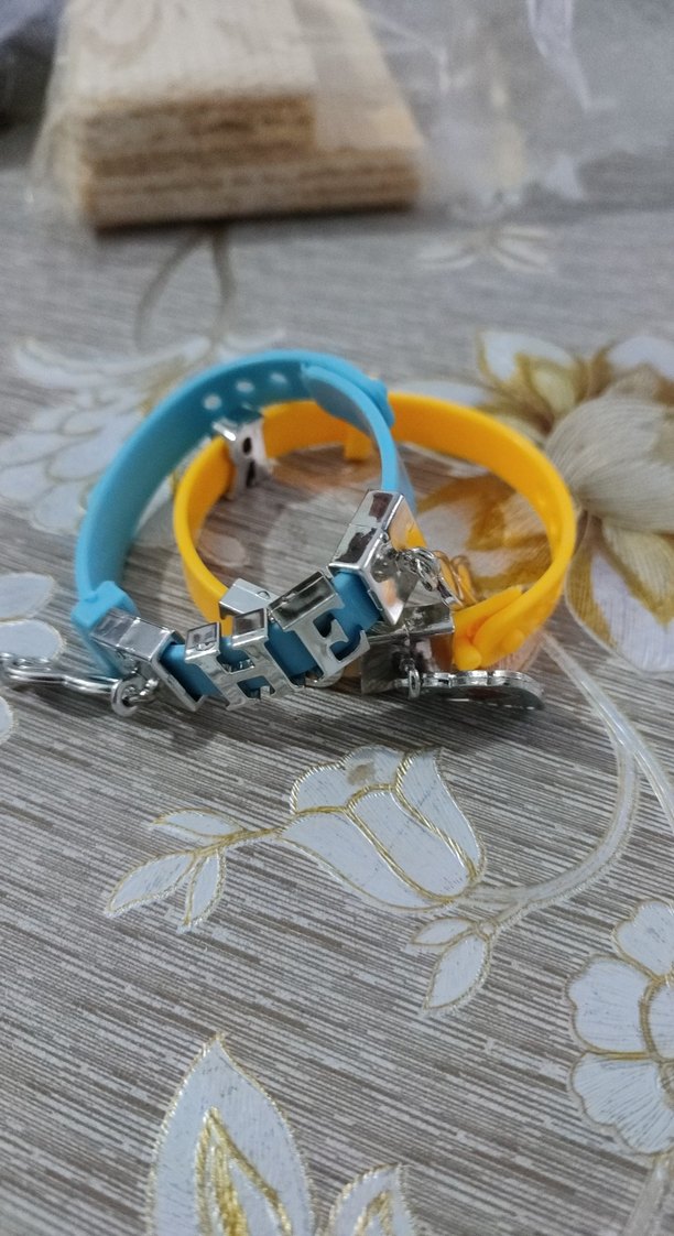 Sarı Renkli Çocuk Bilekliği Zipperli - Görsel 4