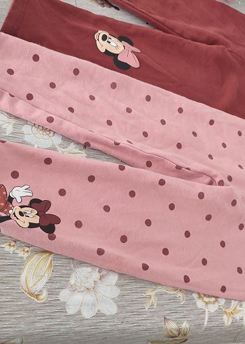 Kız Çocuk Renkli Baskılı Tayt Seti - Görsel 7