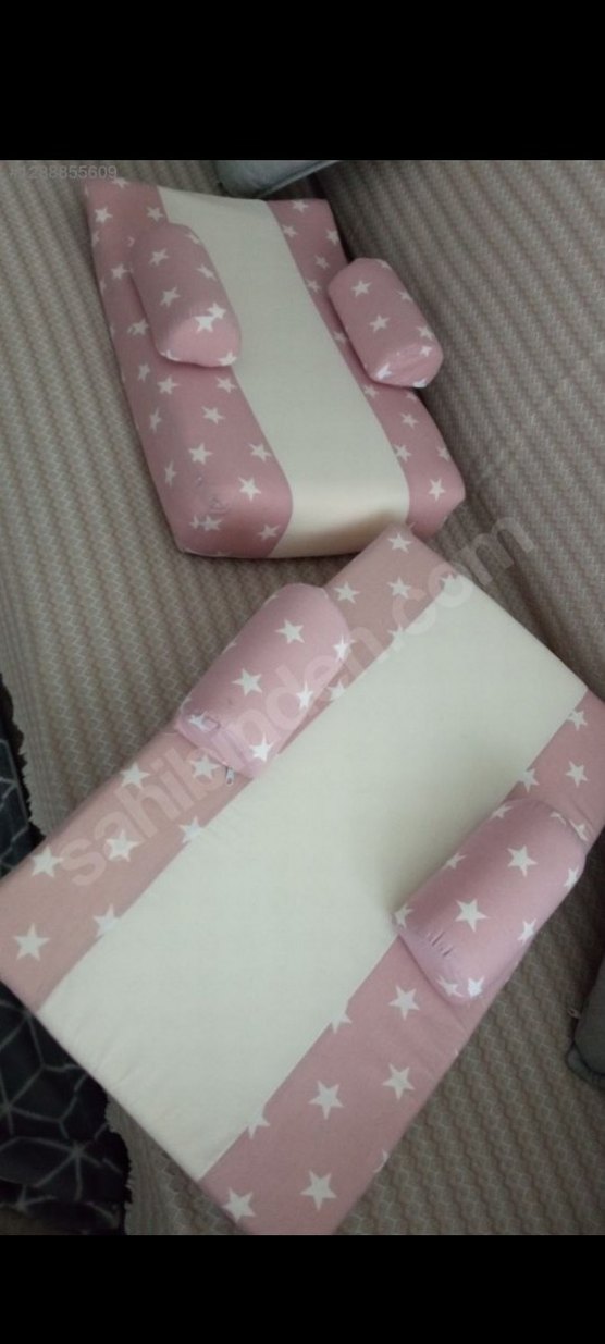 Pembe Yıldız Desenli Çocuk Uyku Minderi - Görsel 2