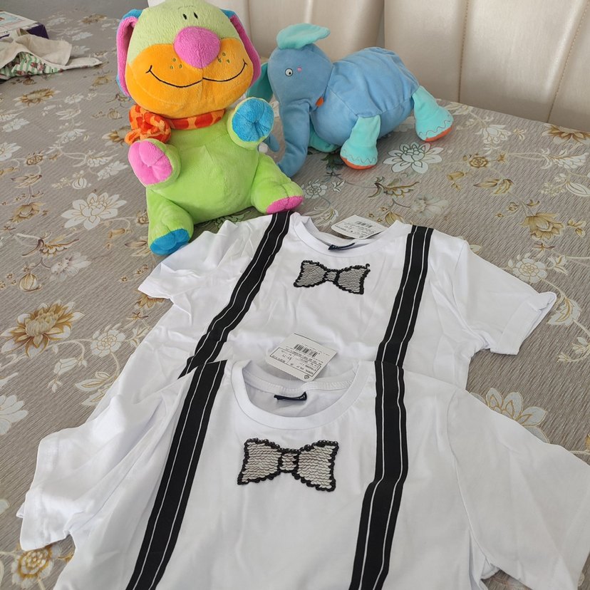 Çocuklar için beyaz baskılı içlik - Görsel 3