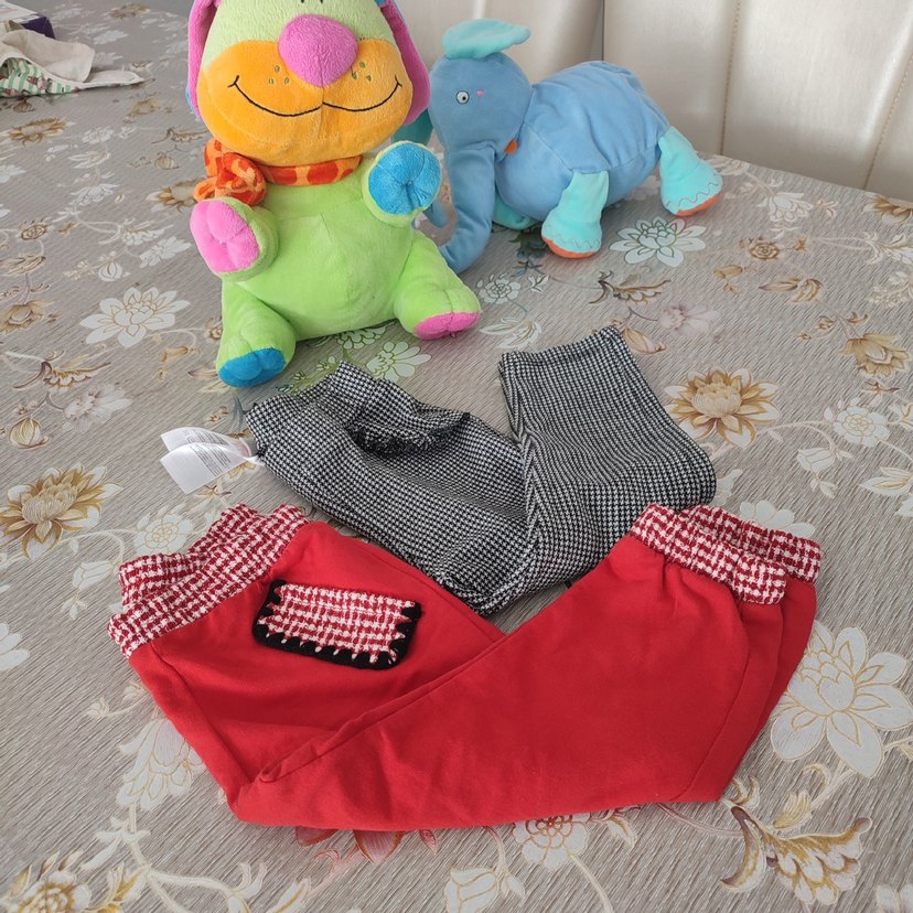 Kız Çocuk Gri Fırfırlı Dar Kesim Tayt - Görsel 3