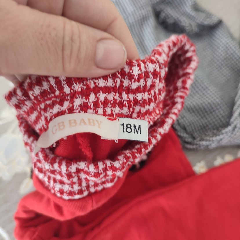 Kız Çocuk Gri Fırfırlı Dar Kesim Tayt - Görsel 4