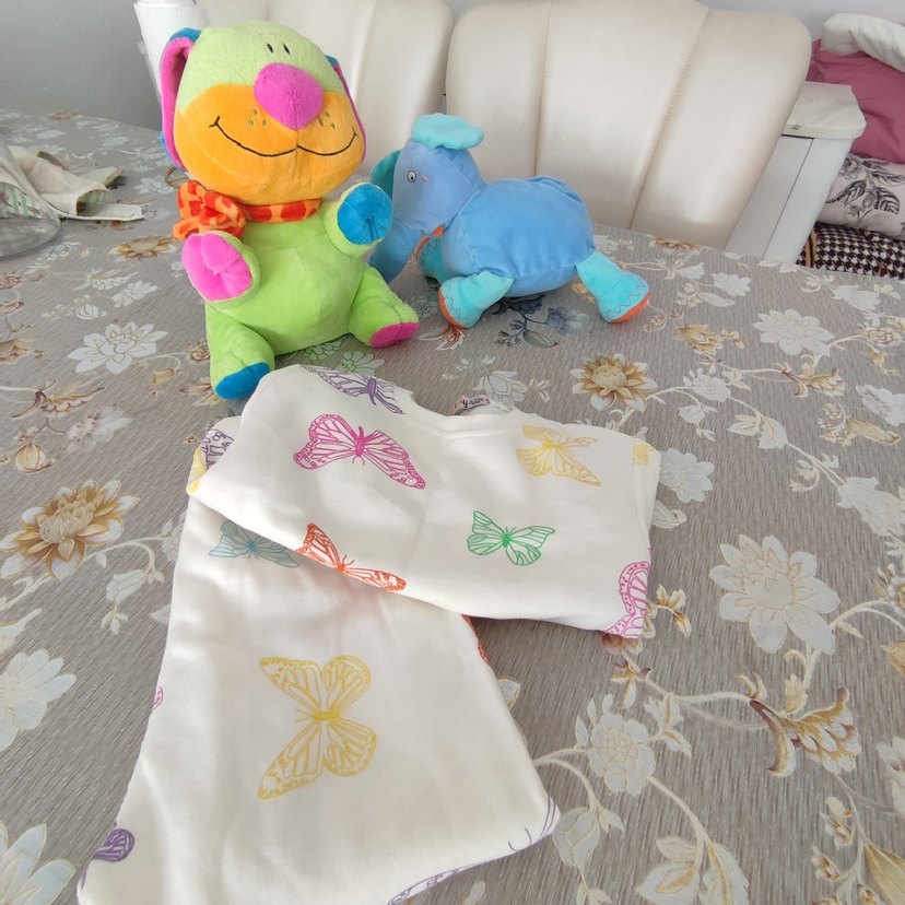 Çok Renkli Kelebek Desenli Çocuk Pijama Takımı - Görsel 3