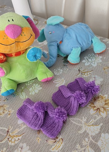 Kız Çocuk Mor Örgü Bot - Görsel 4