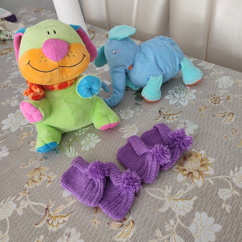 Kız Çocuk Mor Örgü Bot - Görsel 4