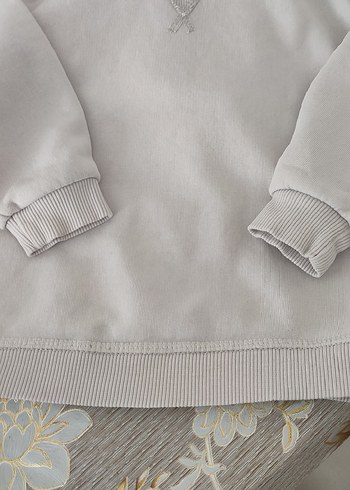 Kız Çocuk Renkli Baskılı Kapüşonlu Sweatshirt - Görsel 9