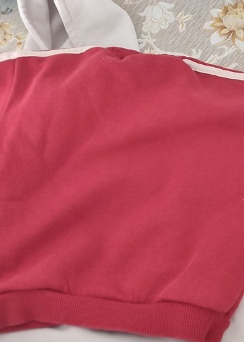 Kız Çocuk Renkli Baskılı Kapüşonlu Sweatshirt - Görsel 6