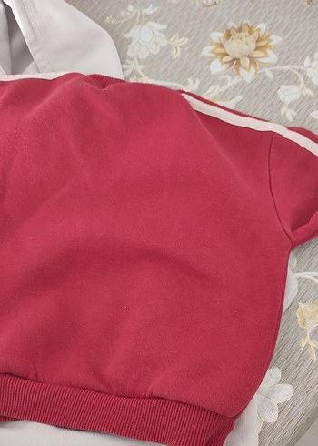 Kız Çocuk Renkli Baskılı Kapüşonlu Sweatshirt - Görsel 5