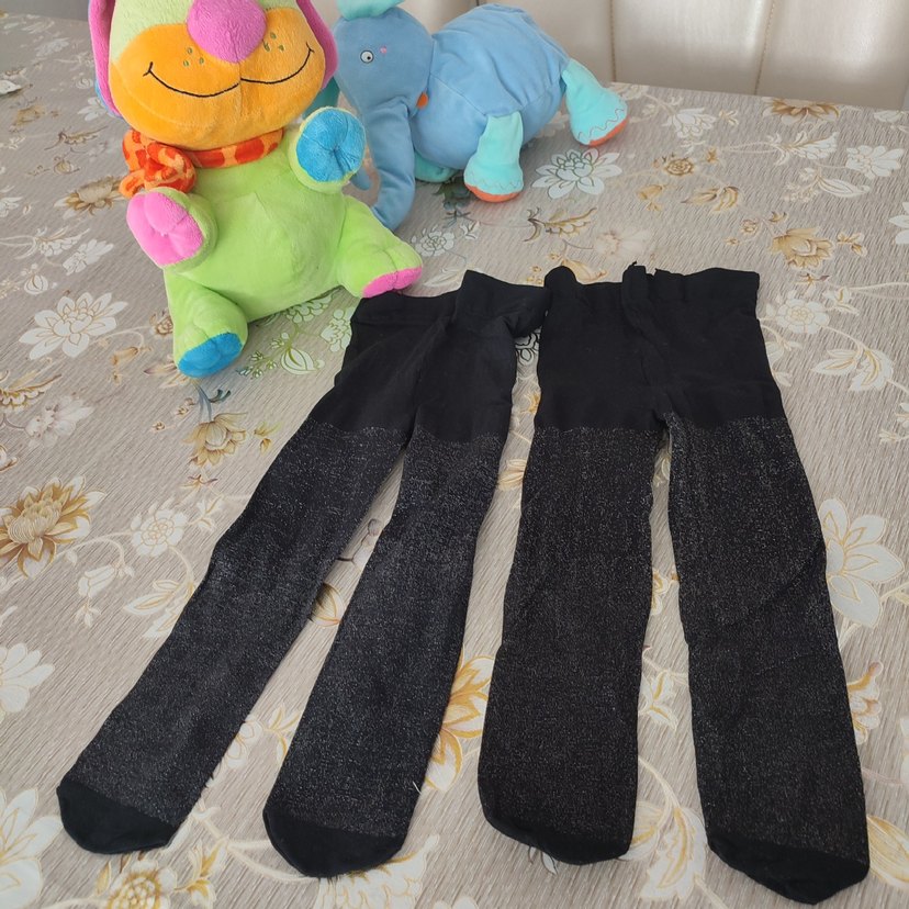 Yılan Desenli Siyah külotlu çorap - Görsel 5