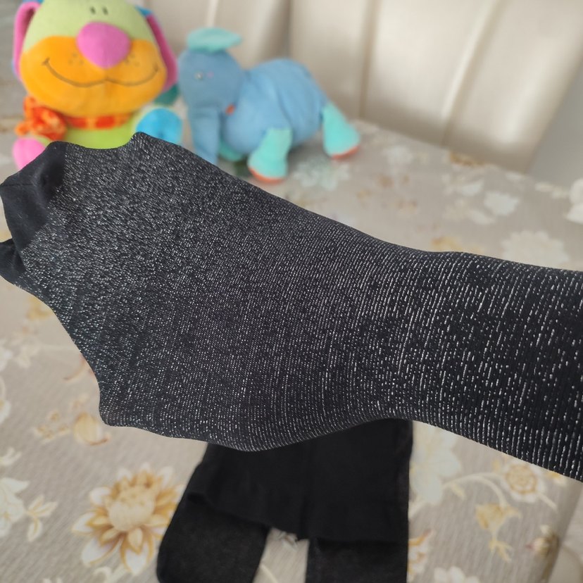 Yılan Desenli Siyah külotlu çorap - Görsel 4