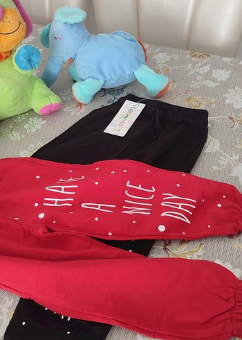 Kız Çocuk Renkli Baskılı Pamuklu Tayt - Görsel 2