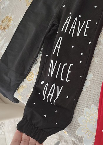 Kız Çocuk Renkli Baskılı Pamuklu Tayt - Görsel 3