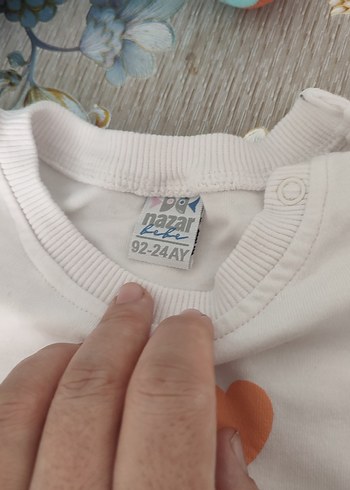 Pembe Uzun Kollu Kız Bebek Fırfırlı Takım - Görsel 6